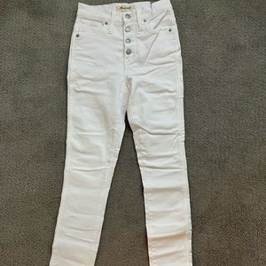 Madewell button front skinny jeans